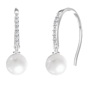 Donatello Gian Sterling Silver Pearl & Crystal Earrings