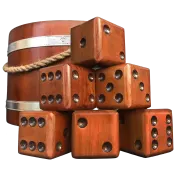 The Giant Wooden Dice Set