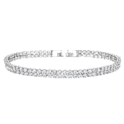 Donatello Gian Two Row Tennis Bracelet