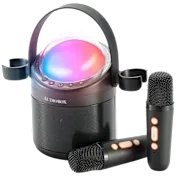 Audiobox Máquina de Karaoke Portátil con 2 Micrófonos Inalámbricos
