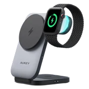 Aukey MagFusion Z Estación de Carga Magnética Plegable 3 en 1 Qi2