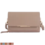 Donna & Becky Leilani Double Zipper Phone Crossbody with Metal Bar