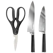 Ginsu 3-Piece Chikara Chef Knives and Shears Set