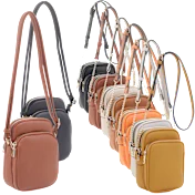 Poppy & Harper Triple Compartment Crossbody Bags