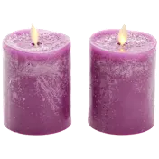 2-Pack: Luminara Flameless 4.5" Chalky Pillars