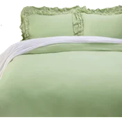 Emryn House Stonewash Ruffle Duvet Cover Set