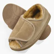 The Lady's Adjustable Sheepskin Slippers