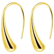 Dloria Isabella Eternal Drops Dainty Teardrop Dome Earrings