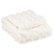 Comfort Spaces Ruched Faux Fur Throw & Pillow Cover Set