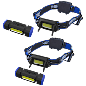 2-Pack: MORF 2-In-1 500 Lumens Headlamp with Detachable Light