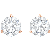 The Three-Prong Round Lab-Grown Diamond Stud Earrings