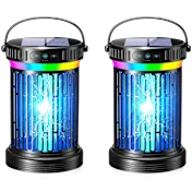2-Pack: Hakol Solar Bug Zapper & LED Camping Lantern