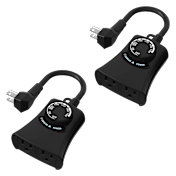 The Set of Two Outdoor Light Timers