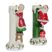 Valerie Parr Hill Holiday Character With Illuminated Candle