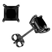 Donatello Gian Sterling Silver Square Studs