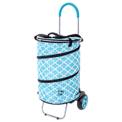 dbest products Bigger Cooler Trolley Dolly Folding Cooler