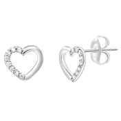 Donatello Gian Sterling Silver Heart Earrings