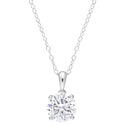 The White Sapphire Heart Pendant