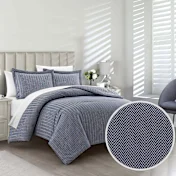 Juego de Edredón Chic Home Laurel de 3 Piezas