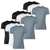 Paquete de 9: Camisetas de Manga Corta con Cuello Redondo Súper Suaves Hanes Originals para Hombre