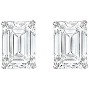 The Emerald-Cut Lab-Grown Diamond Stud Earrings