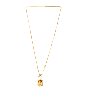 D'Joy Rachel Roy 7.85ctw Brazilian Citrine & White Zircon 18" Vermeil Necklace