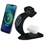 Soporte de Carga Inalámbrica Curvo 3 en 1 MagSafe de Brookstone