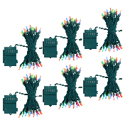 6-Pack: Bethlehem Lights Mini Faceted 17FT Battery LED String Lights
