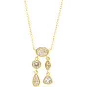 Savvy Cie Bezel Set Mixed Shape Cubic Zirconia Jewelry