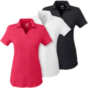 3-Pack: Puma Ladies Cloudspun Free V-Neck Polos