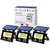 3-Pack: Hakol Super-Bright Waterproof Solar 6500K LED Spot 10W Lights