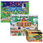 The Two-Season Folk-Art Puzzle Pair and Accessory Kit