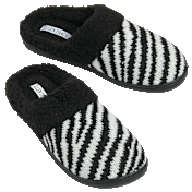 Ellen Tracy Women Knit Slipper with Sherpa Collar