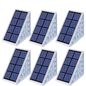 6-Pack: Infinite Basics Triangle Solar LED Step Lights