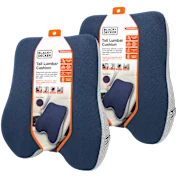 2-Pack: Black+Decker Quilted Knit Tall Lumbar Cushion