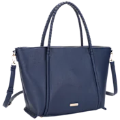 Emperia Becca Laser Cut Wrapped Handle Leo Tote Bag with Crossbody Strap