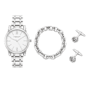 London Fog Men's Ambassador Watch, Bracelet, and Cuff Link Gift Set