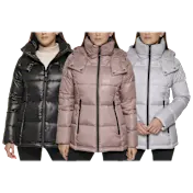 Kenneth Cole New York Women's Hooded Puffer Jacket