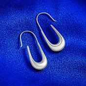 The Ancient Empress' Sterling Silver Crescent Earrings