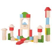 Classic World 50-Piece Baby Wooden Stacking Blocks