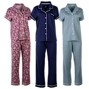 Born Notch Collar Pant & Short Sleeve Set