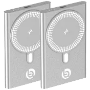 2-Pack: Lifestyle Advanced 5000 mAh Slim Magnetic Wireless Charging Powerbank