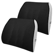 2-Pack: Black+Decker Memory Foam Lumbar Support Cushions