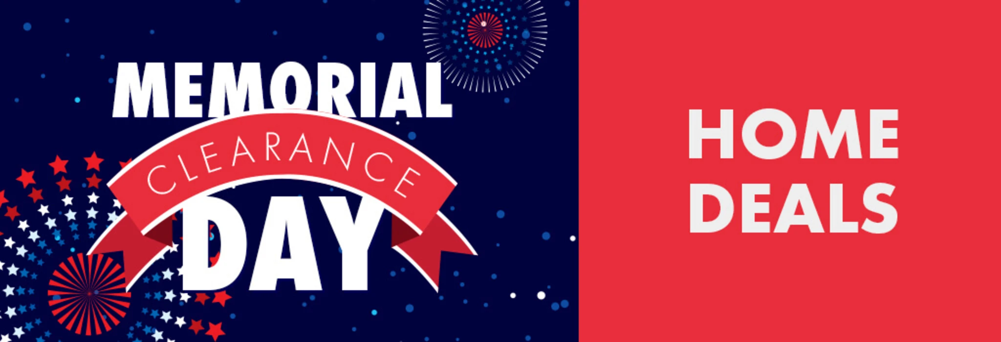 Memorial Weekend Clearance: Home banner