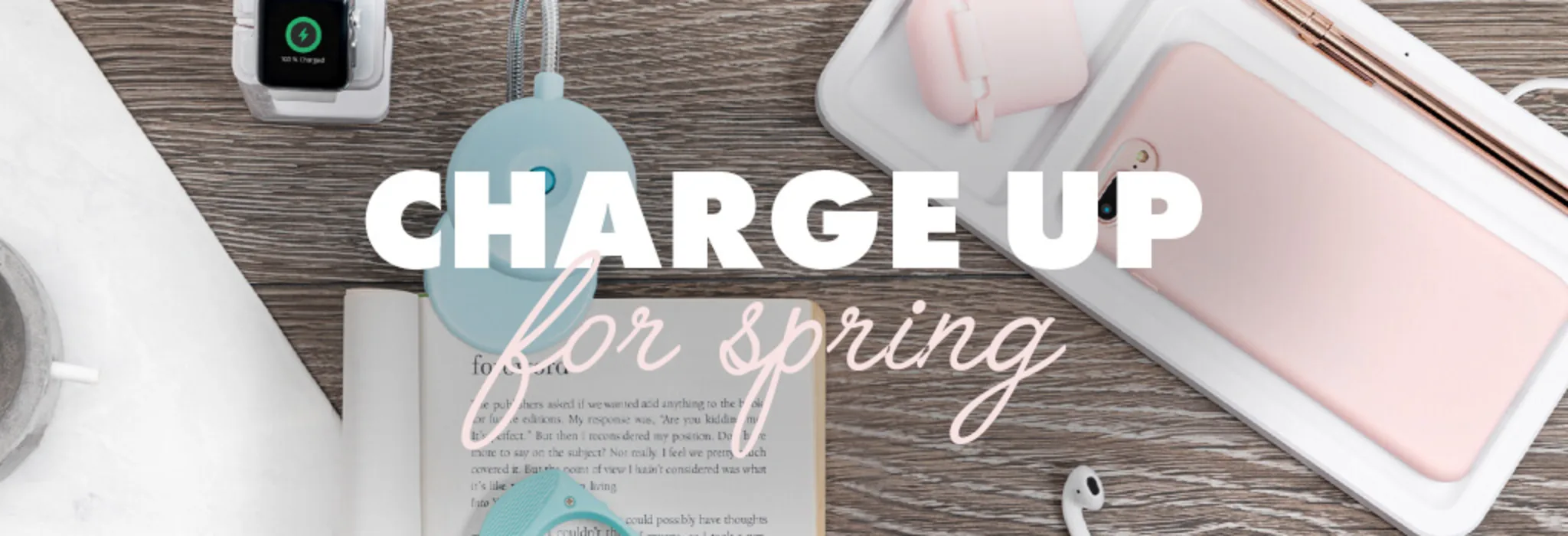 Charge up for Spring banner