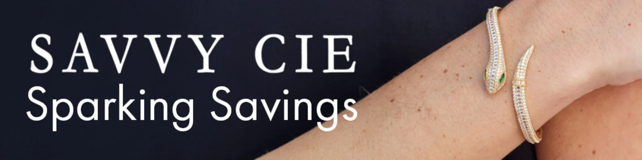 Savvy Cie's Sparking Savings banner