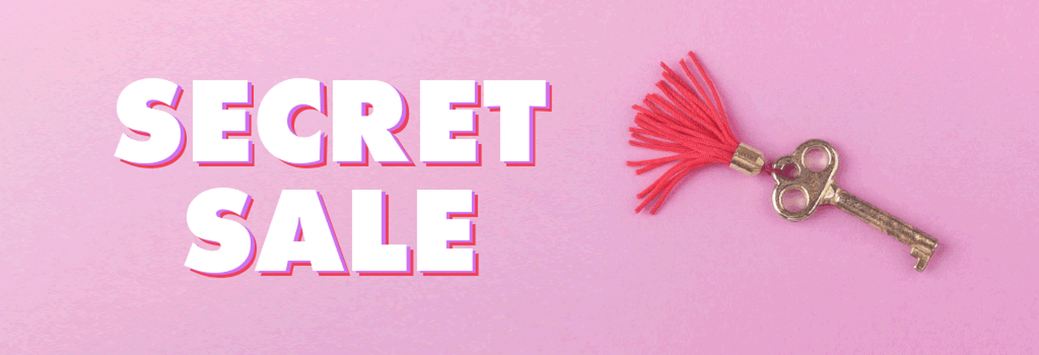 Secret Sale banner