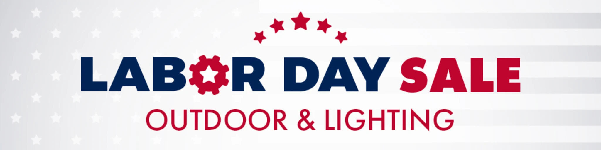 Labor Day Clearance: Outdoor & Lighting banner
