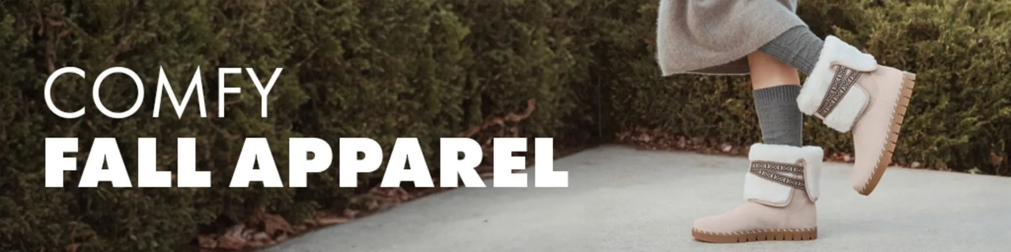 Comfy Fall Apparel Deals banner