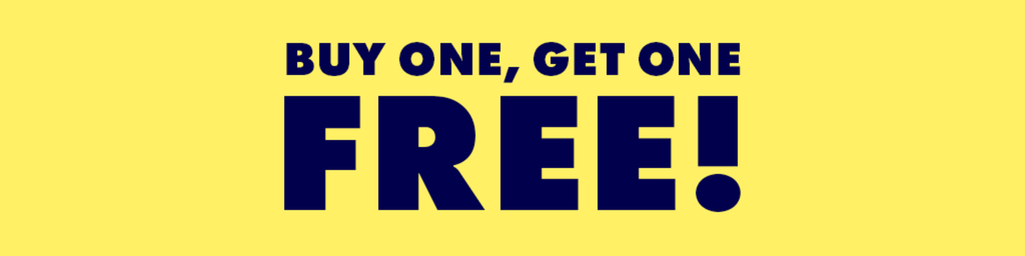 Buy One, Get One FREE Deals banner